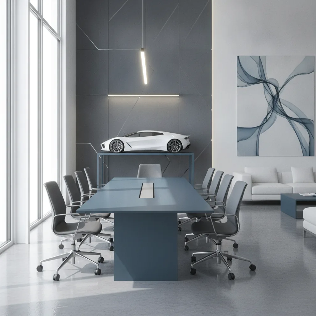Modern automotive consultancy aesthetic, confident and trustworthy mood,